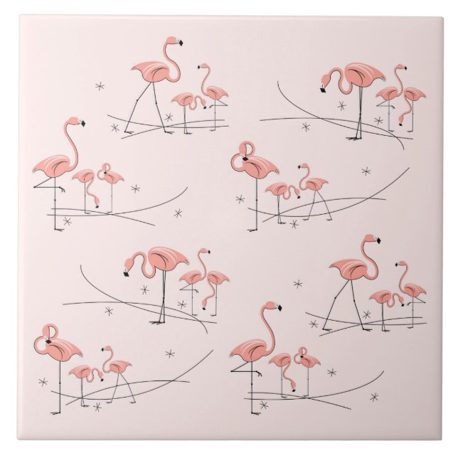 Azulejo Flamingos Pink Multi tile (Frente)