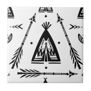 Azulejo Flechas de Wigwam indias nativas
