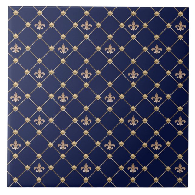 Azulejo Fleur de Lis (Frente)