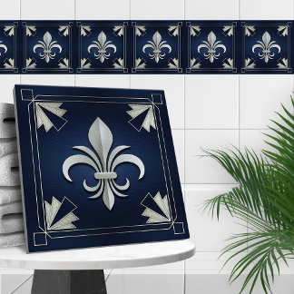 Azulejo Fleur-De-Lis - Art Deco