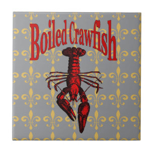 Azulejo Fleur De Lis Crawfish