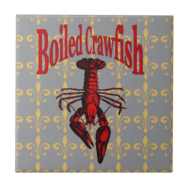 Azulejo Fleur De Lis Crawfish (Frente)