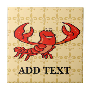 Azulejo Fleur De Lis Crawfish