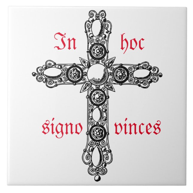 Azulejo Fliese in hoc signo vinces (Frente)