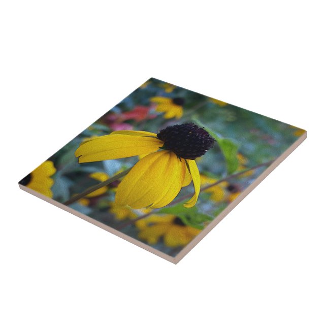 Azulejo Flor amarilla (Lado)