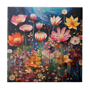 Azulejo Flor Art Cerámica Tile