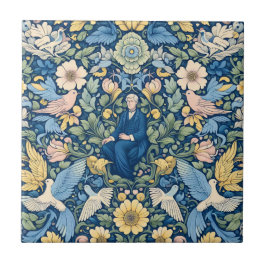 Azulejo Flor arte Morris