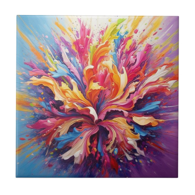 Azulejo Flor asombrosa (Frente)