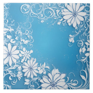 Azulejo Flor blanca