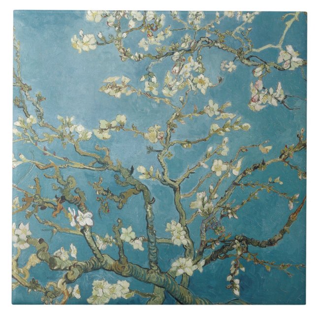 Azulejo Flor de Almendro Van Gogh (Frente)