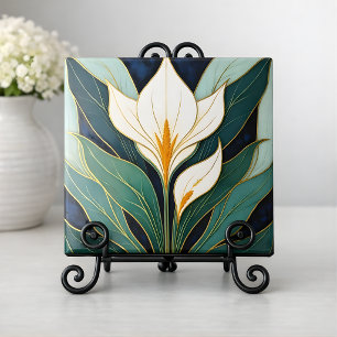 Azulejo Flor de Cala Art Déco