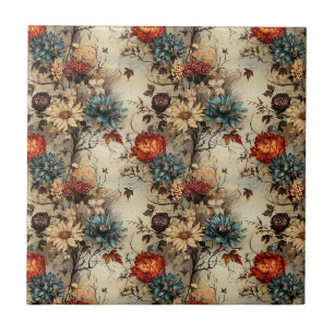 Azulejo Flor de calabaza otoñal de granja rústica