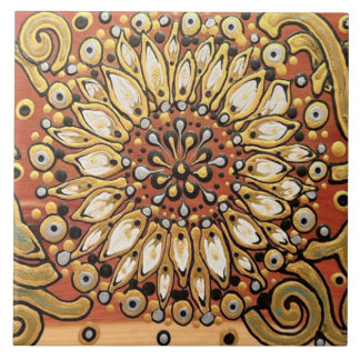 Azulejo Flor de campo en el cedro