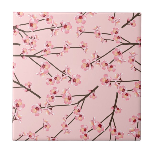 Azulejo Flor de cerezo (Frente)