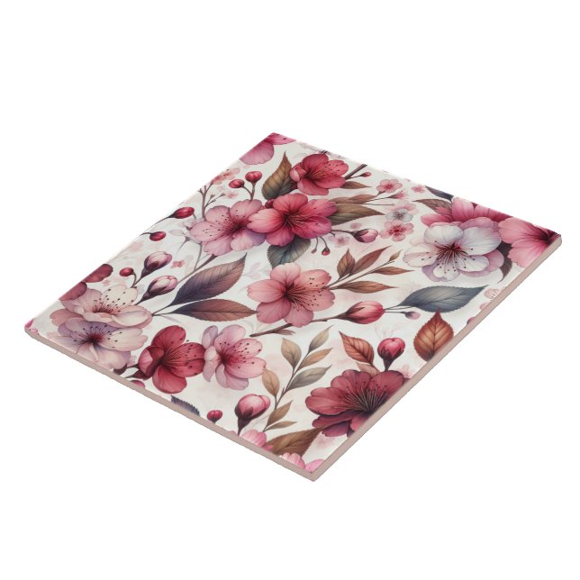 Azulejo Flor de Cerezo (Lado)