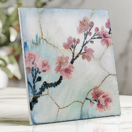 Azulejo Flor de Cerezo Japonesa Kintsugi