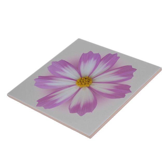 Azulejo Flor de color púrpura claro (Lado)