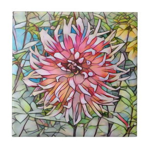 AZULEJO FLOR DE DALIA