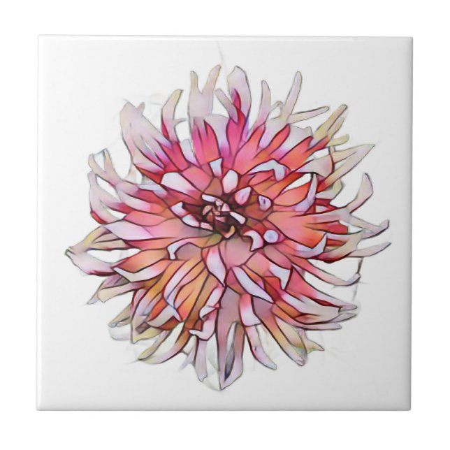 AZULEJO FLOR DE DALIA (Frente)