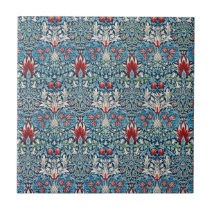Azulejo Flor de Fritillaria de Cabeza de Serpiente por Wil