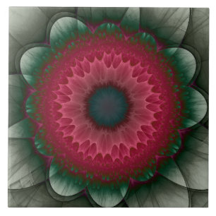Azulejo Flor de hadas rojas
