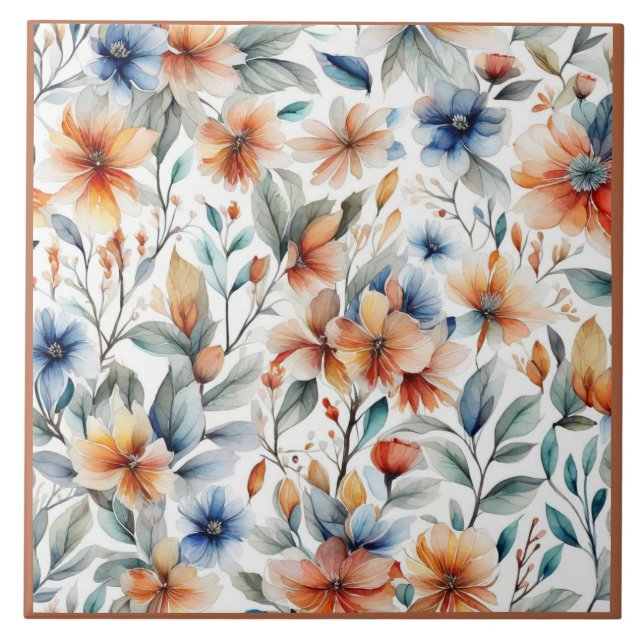Azulejo Flor de jengibre (Frente)