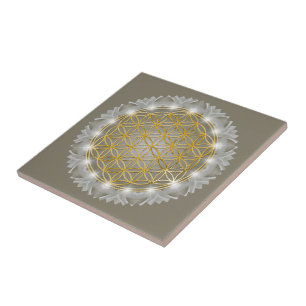 Azulejo FLOR DE LA VIDA - Geometría Sagrada Luz 1
