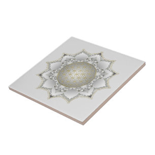 Azulejo Flor de la Vida - Mandala de Flores 1