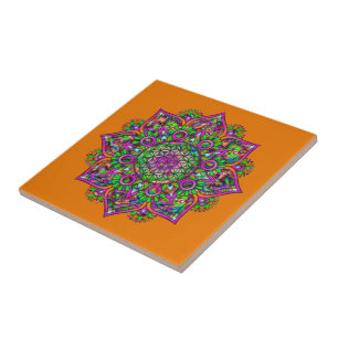 Azulejo Flor de la Vida - Mandala Indio 1