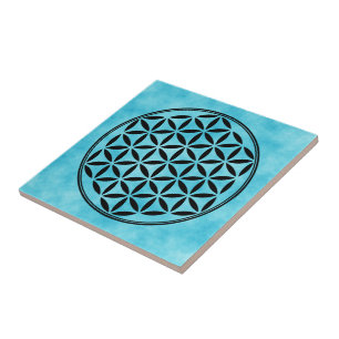 Azulejo FLOR DE LA VIDA - Símbolo de Geometría Sagrada com
