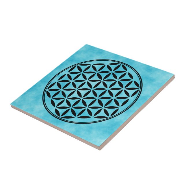 Azulejo FLOR DE LA VIDA - Símbolo de Geometría Sagrada com (Lado)
