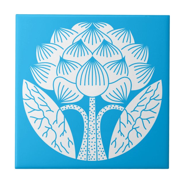 Azulejo Flor de loto de pie (Frente)
