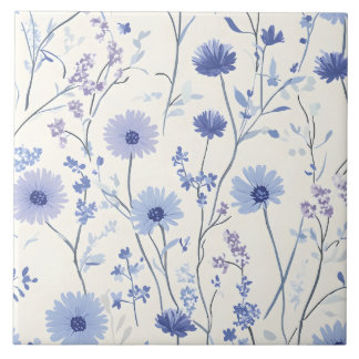 Azulejo Flor de maíz azul