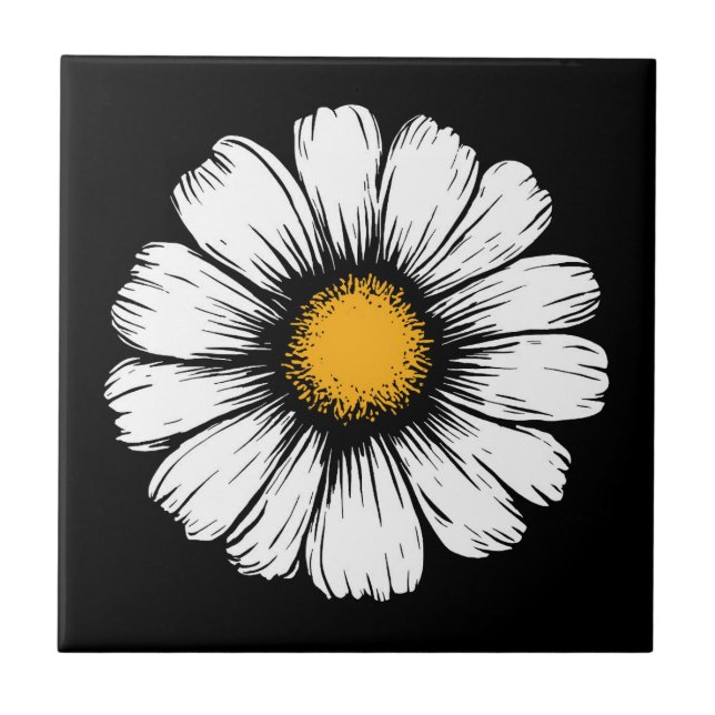 Azulejo Flor de Margarita (Frente)