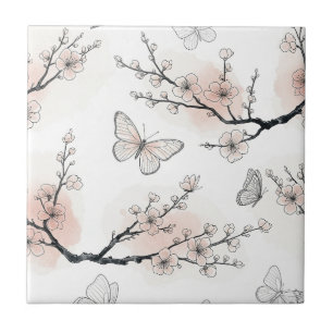 Azulejo Flor de Mariposa Elegante (10)