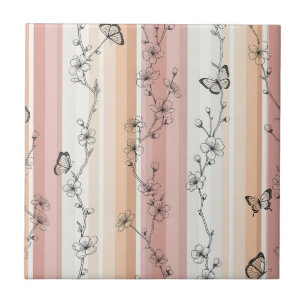 Azulejo Flor de Mariposa Elegante (11)