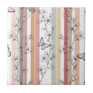 Azulejo Flor de Mariposa Elegante (12)