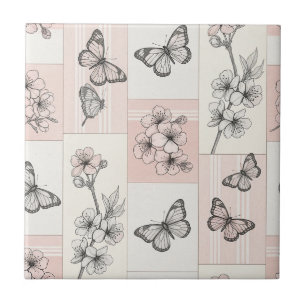 Azulejo Flor de Mariposa Elegante (5)