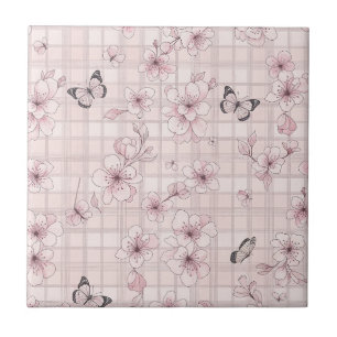 Azulejo Flor de Mariposa Elegante (7)