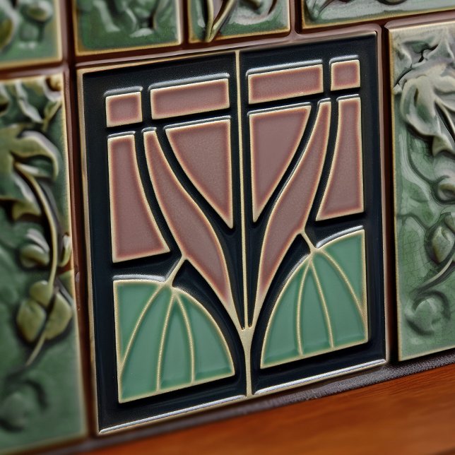 Azulejo Flor de menta a mediados del siglo Simetría Artes  (Subido por el creador)