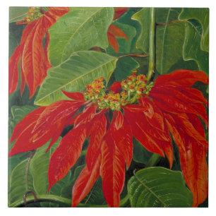 Azulejo Flor de Pascua, pintura famosa,