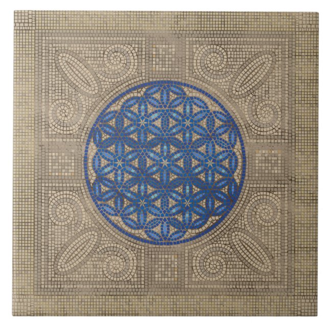 Azulejo Flor de vida Mosaic Tile Ornament N2 (Frente)