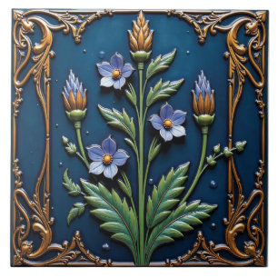 Azulejo Flor Deco Starlight