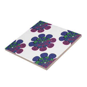 Azulejo Flor fractal