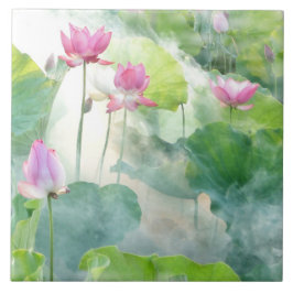 Azulejo Flor Garden Watercolor