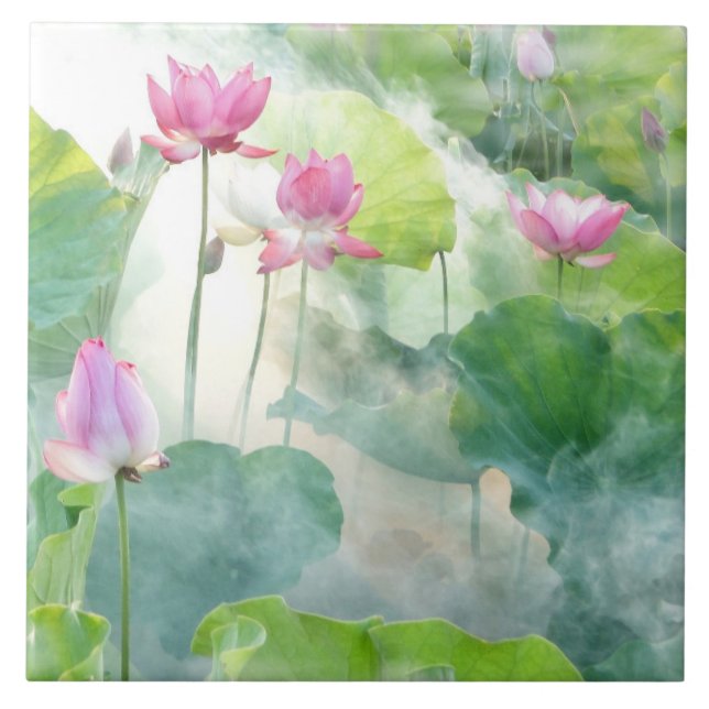 Azulejo Flor Garden Watercolor (Frente)