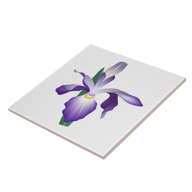 Azulejo Flor Iris (Lado)