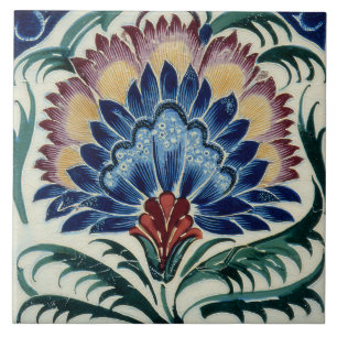 Azulejo Flor oriental William De Morgan