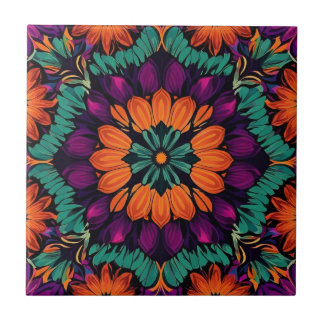 Azulejo Flor Petal Naranja