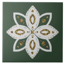 flor popular 1 verde y blanco